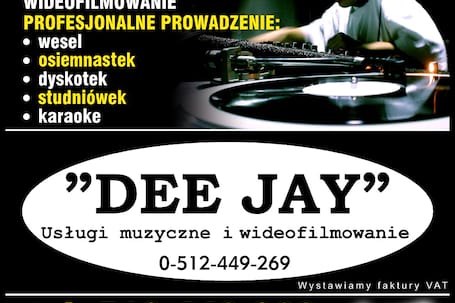 Firma na wesele: "DEE JAY" Robert Hutniak