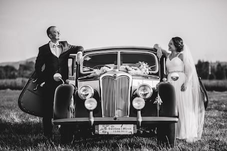 Firma na wesele: Riley 1952r. - auto do ślubu