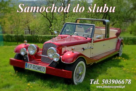 Firma na wesele: Alfa Romeo do ślubu cabrio -  retro