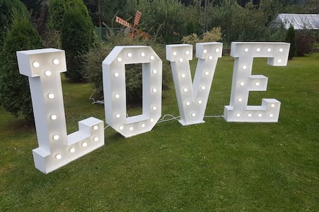 Firma na wesele: JakByCo napis LOVE ! Terminy 2021