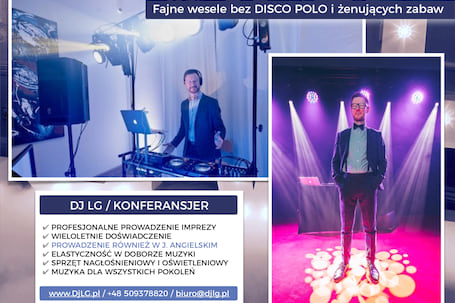 Firma na wesele: DJ LG - konferansjer i wodzirej