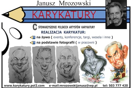 Firma na wesele: Karykatury - na żywo i z fotografii