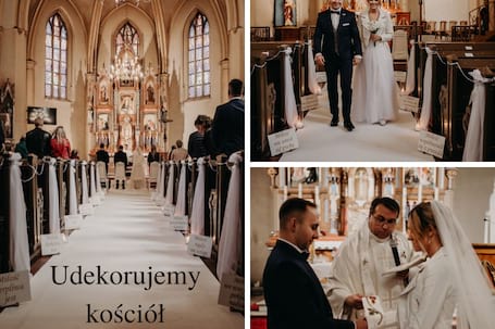 Firma na wesele: Dekoracje do kościoła