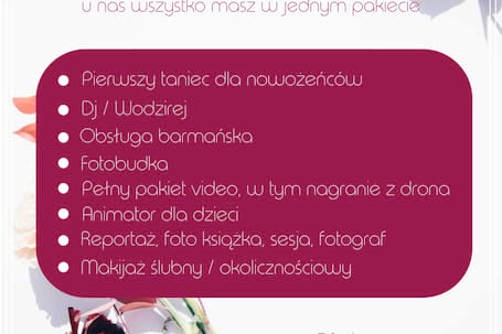 Firma na wesele: Pierwszy taniec i nie tylko !