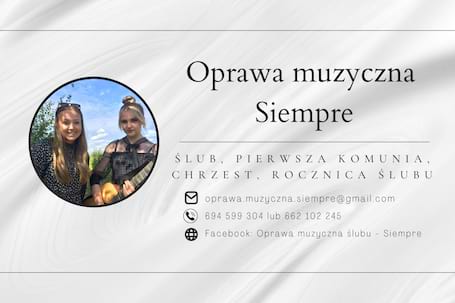 Firma na wesele: SIEMPRE OPRAWA - Gitara & wokal