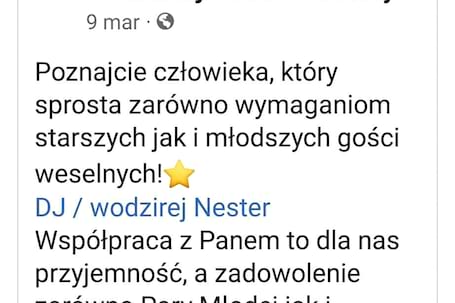 Firma na wesele: DJ Nester