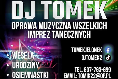 Firma na wesele: DJ na każdą imprezę taneczną KŁOBUCK