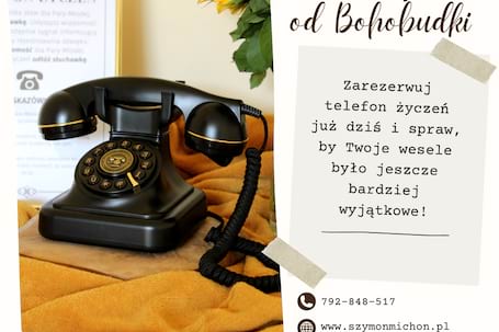 Firma na wesele: Telefon życzeń na Twoje wesele! ☎️