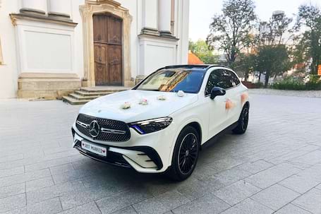Firma na wesele: Mercedes-Benz GLC SUV AMG BIAŁY