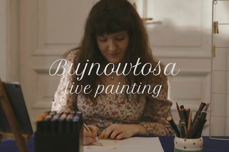 Firma na wesele: Bujnowłosa - Live painting