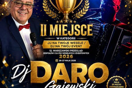 Firma na wesele: Dj Daro Wodzirej Wokal Akordeon