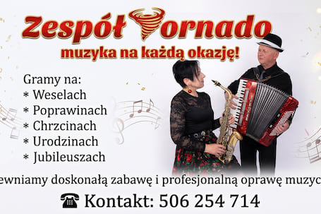 Firma na wesele: Zespół muzyczny Tornado