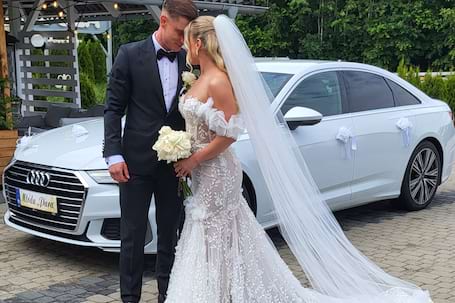 Firma na wesele: Białe Audi A6 Limuzyna S-line