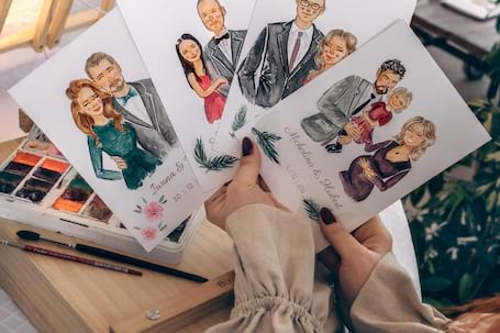 Firma na wesele: Live Art Portrety Ołówkiem