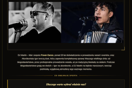Firma na wesele: DJ Martin & Akordeonista Igor