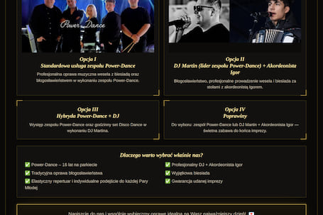 Firma na wesele: ZESPÓŁ  POWER-DANCE