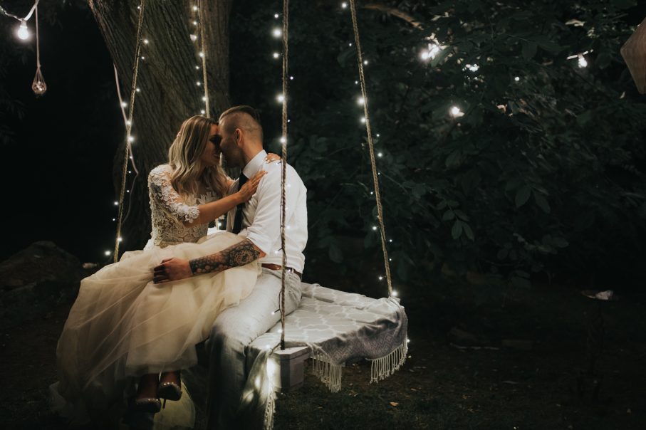 Magiczne drzewo Sabiny i Łukasza oraz piękne dekoracje w stylu boho!