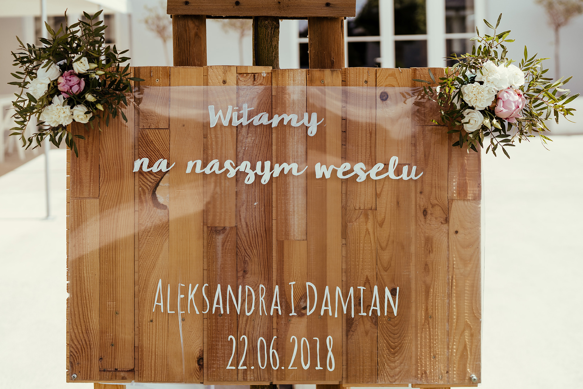 tablica powitalna na weselu