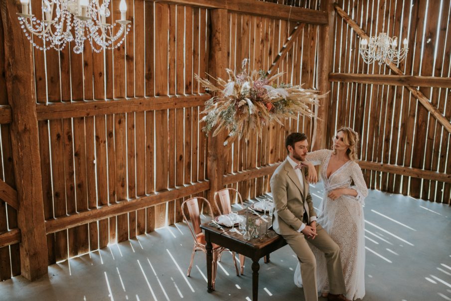 Stylizowana sesja ślubna – boho glam!