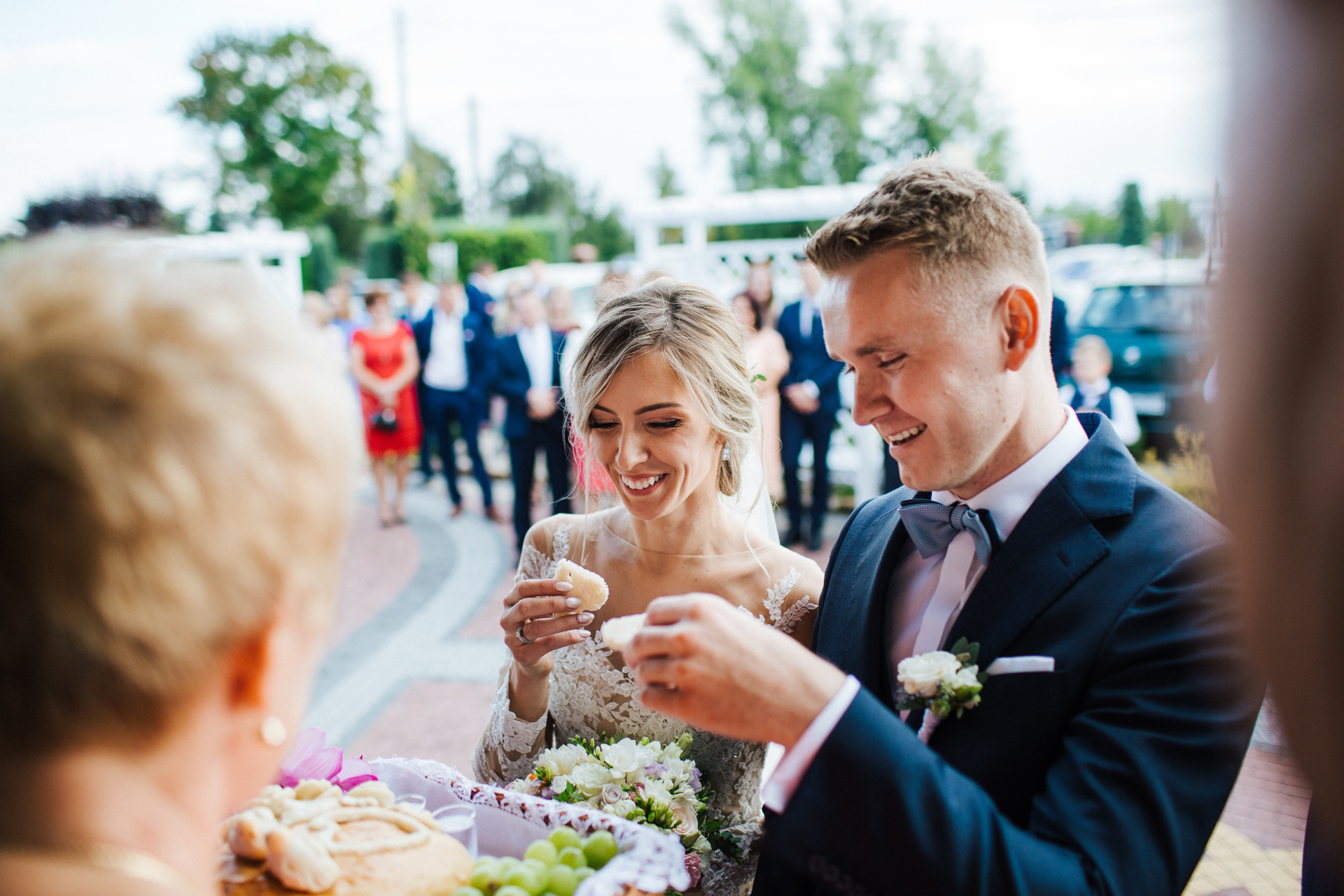 przywitanie chlebem i solą Pary Młodej
