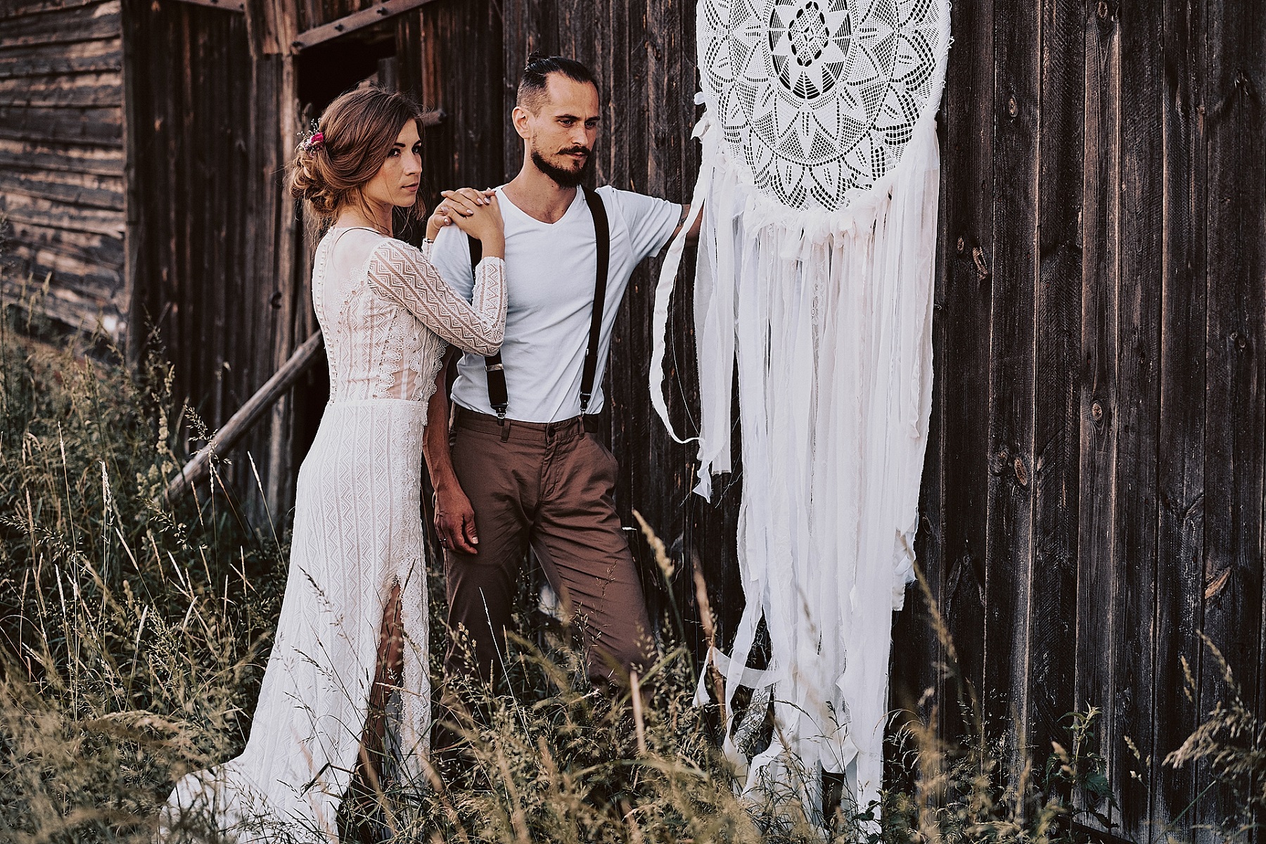 sesja ślubna w stylu boho