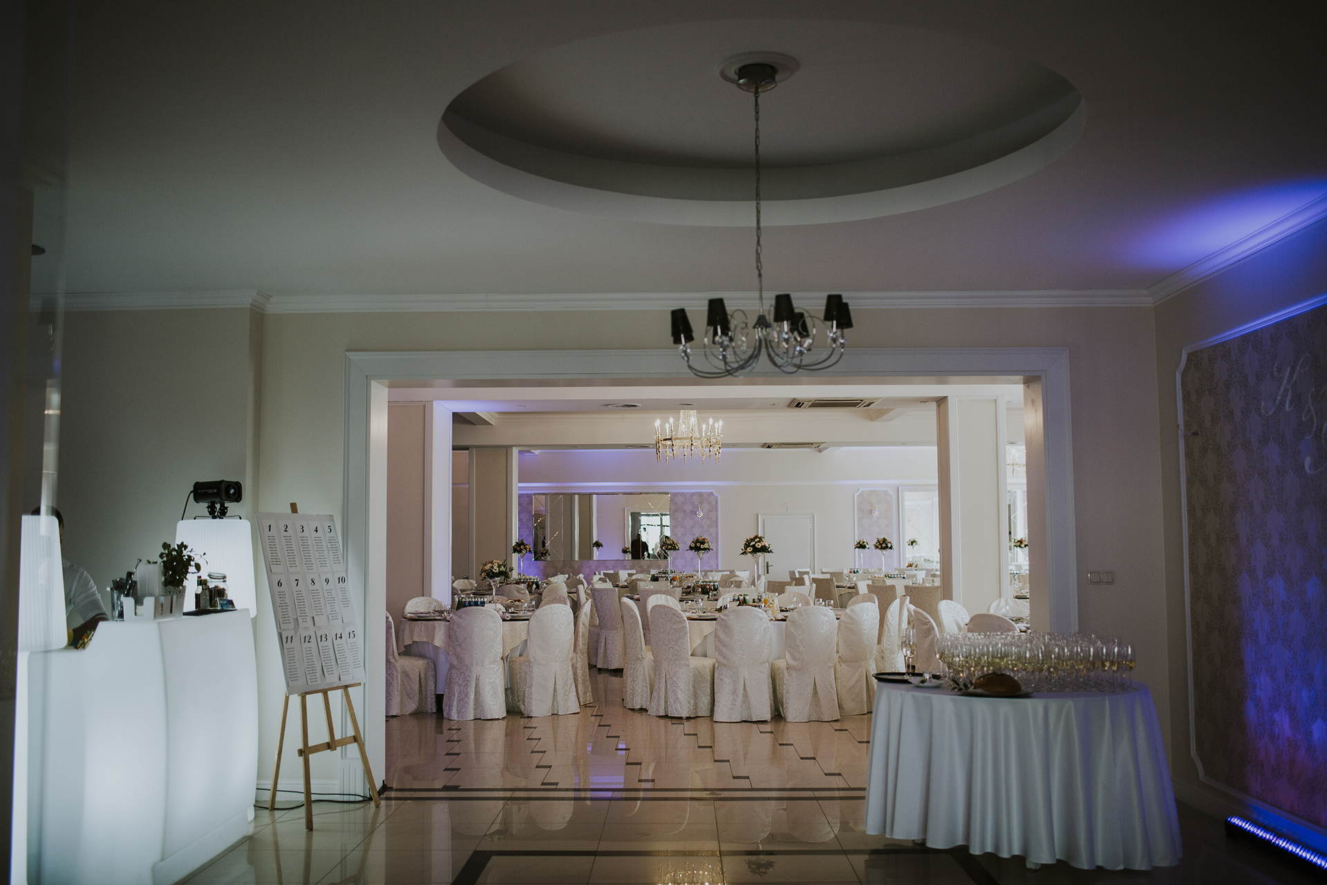elegancka sala weselna