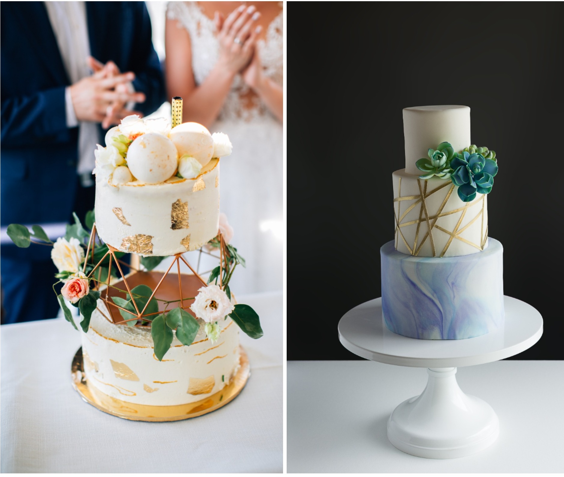tort weselny ombre