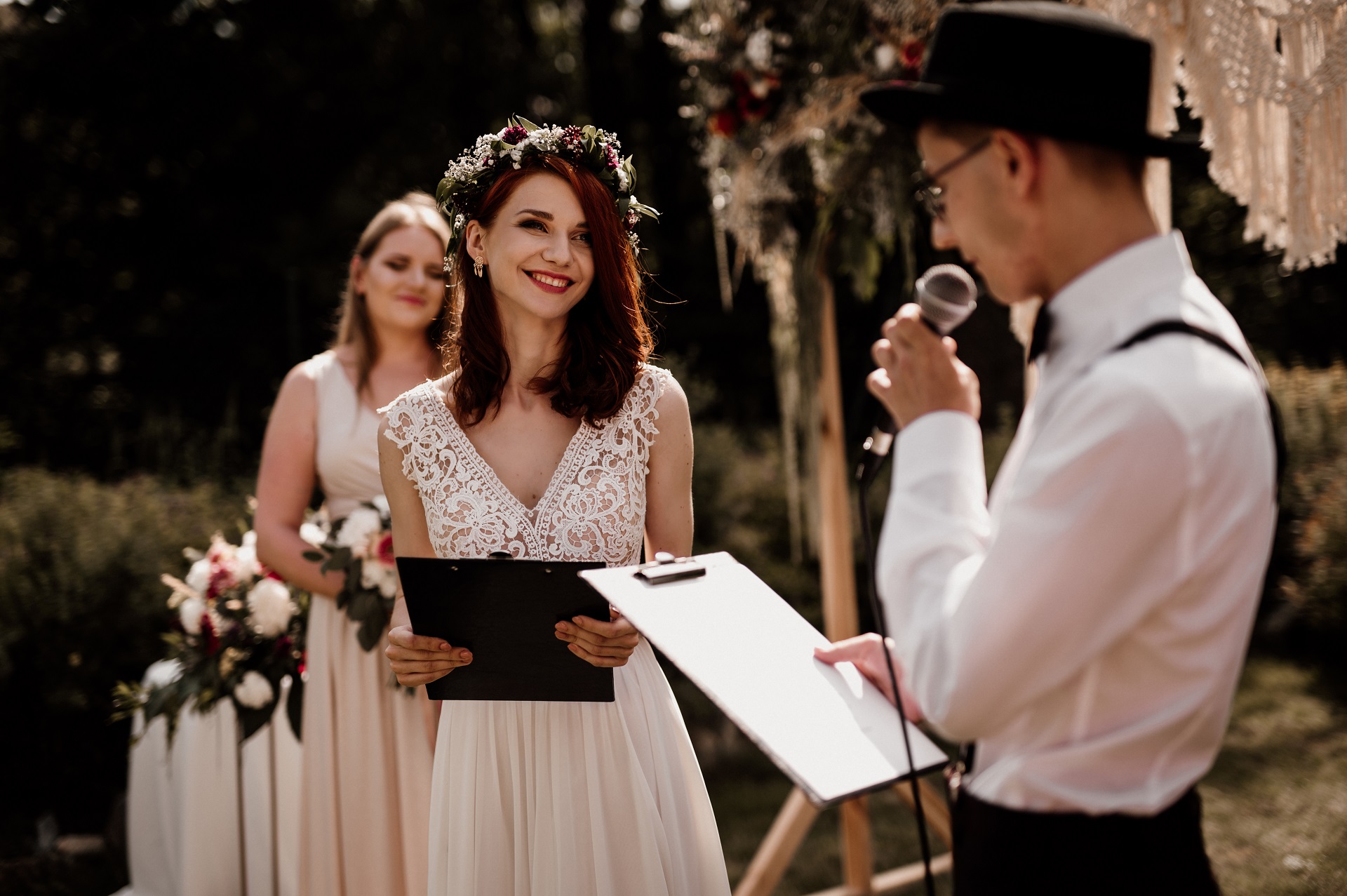 fryzura ślubna w stylu boho