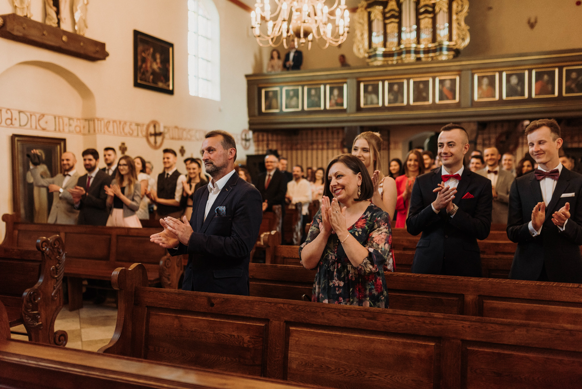 rodzina Mlodych w kościele
