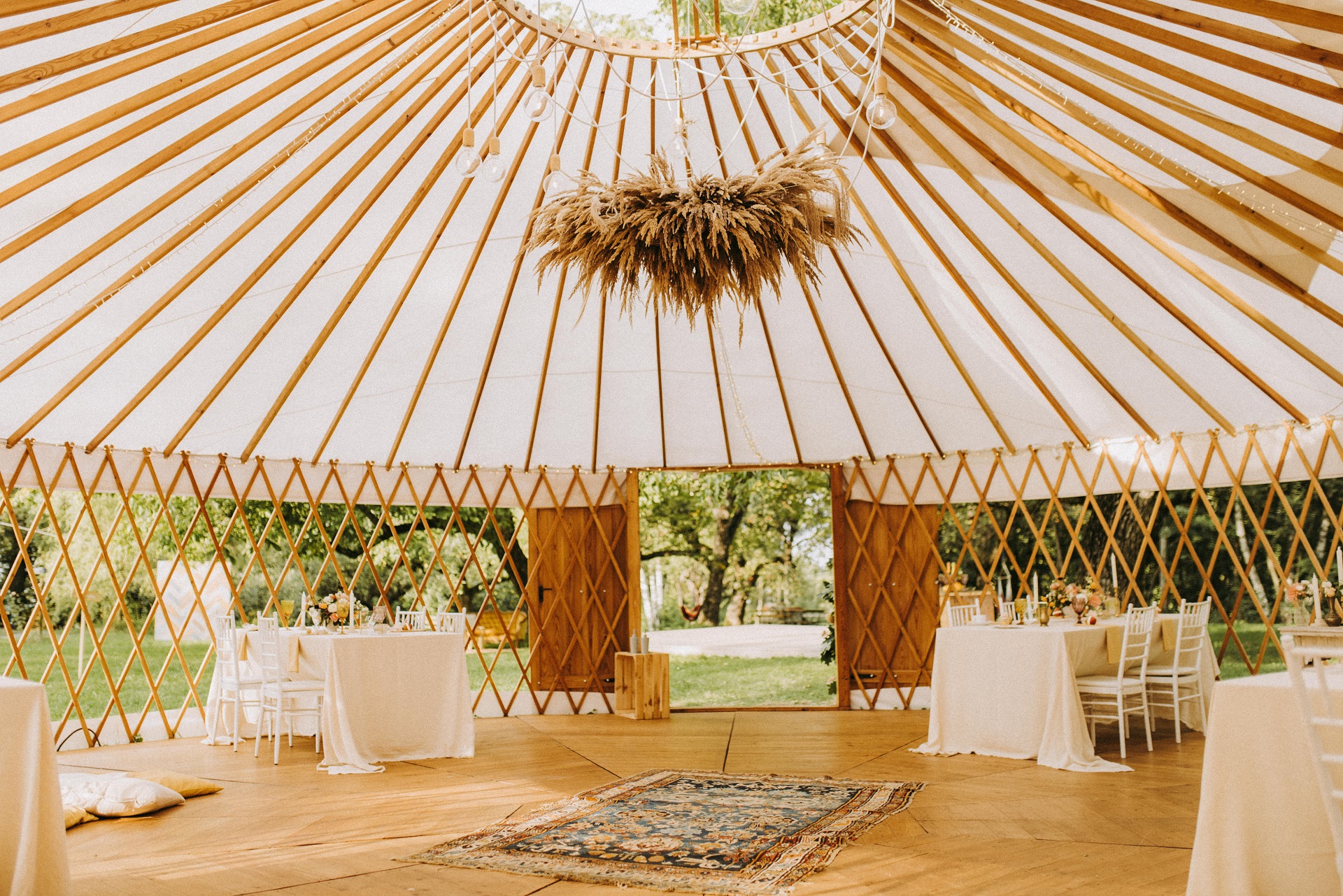Sala na wesele w stylu boho
