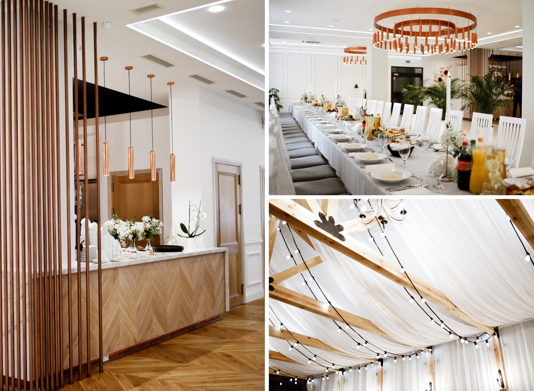 sala na wesele w stylu eleganckim