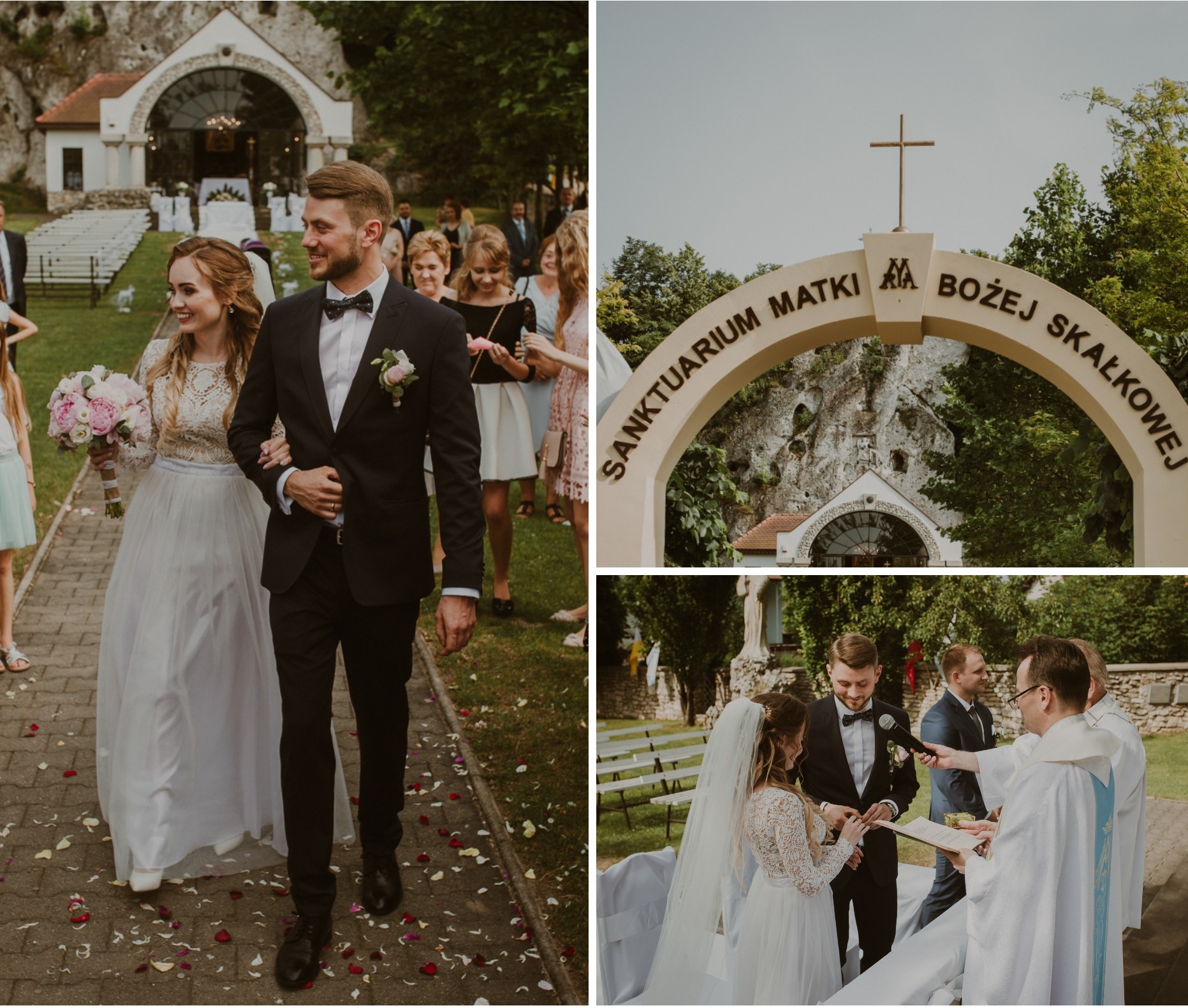 ślub kościelny w plenerze w Sanktuarium