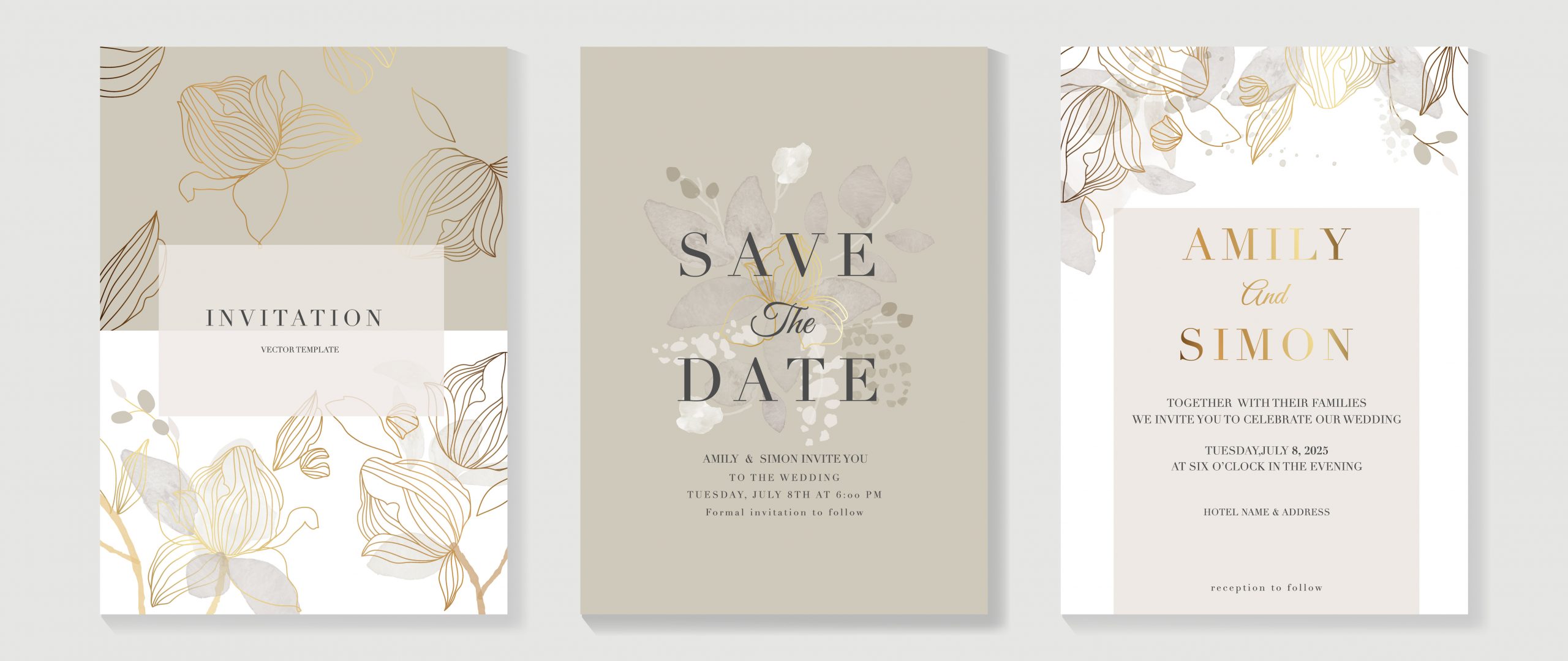 Zaproszenia ślubne trendy 2022 Save the Date