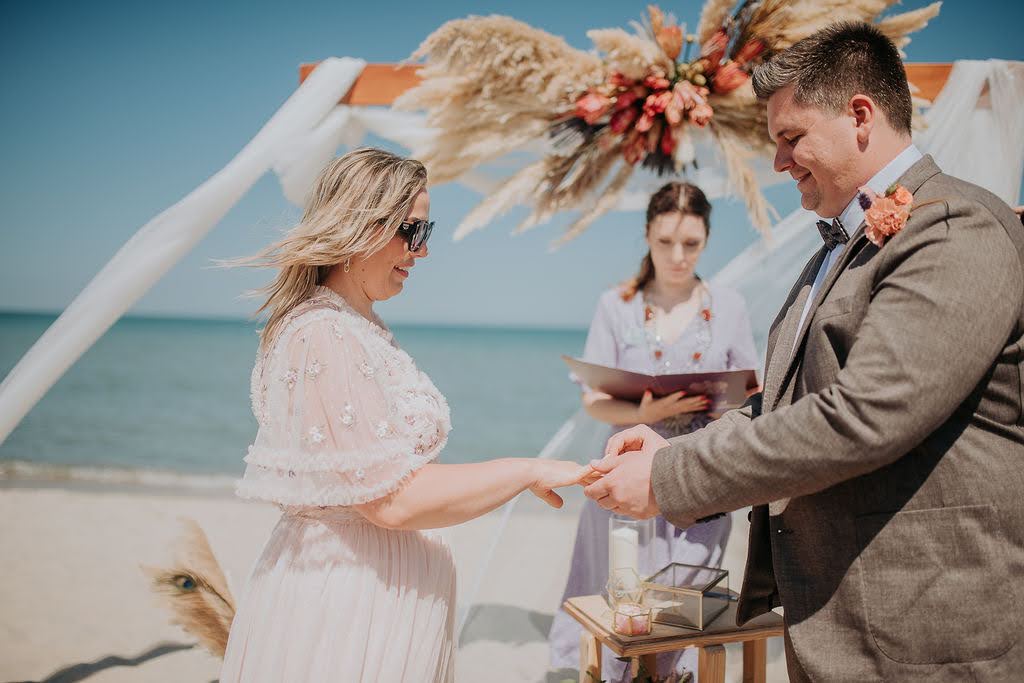 ślub na plaży