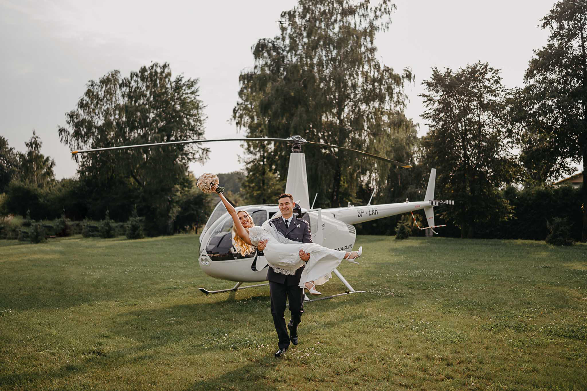 helikopter do ślubu